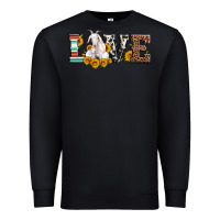 Black love goats serape cowhide leopard goat family Premium Sweatshirt - Artiststas