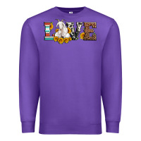 Purple love goats serape cowhide leopard goat family Premium Sweatshirt - Artiststas