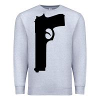 Heather Grey THE SOPRANOS GUN Premium Sweatshirt - minhPixels