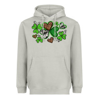 Moon Dust western st patricks day shamrocks and hearts Heavyweight Hoodie - Artiststas