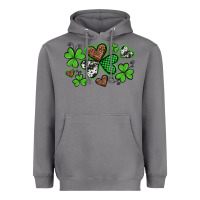 Storm western st patricks day shamrocks and hearts Heavyweight Hoodie - Artiststas