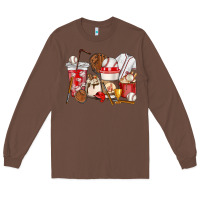 Chestnut Baseball coffee cups Long Sleeve Tee - HowdyJamesFarm