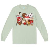 Matcha Baseball coffee cups Long Sleeve Tee - HowdyJamesFarm