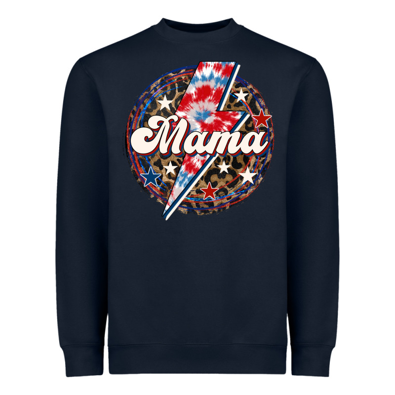 Western Mama Patriotic 4th Of July Heavyweight Sweatshirt by LillyAllenDesigns | Teevron