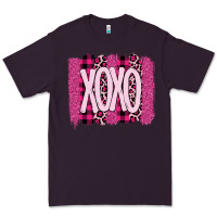Plum Love Xoxo Brushstrokes Valentines Premium Tee - Bettercallsaul