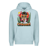 Blue Mist chingona sugar skull Premium Hoodie - BundleAndBundleShop