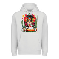 Dove Grey chingona sugar skull Premium Hoodie - BundleAndBundleShop