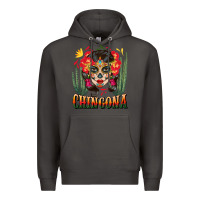 Smoke chingona sugar skull Premium Hoodie - BundleAndBundleShop