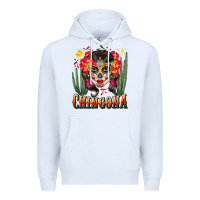 White chingona sugar skull Premium Hoodie - BundleAndBundleShop