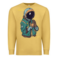 Antique Gold astronaut space travel retro aesthetic streetwear t shirt Premium Sweatshirt - minhPixels