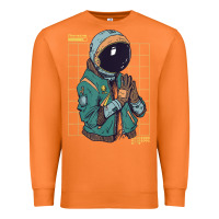 Carrot astronaut space travel retro aesthetic streetwear t shirt Premium Sweatshirt - minhPixels