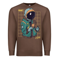 Chestnut astronaut space travel retro aesthetic streetwear t shirt Premium Sweatshirt - minhPixels