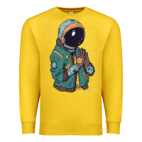 Lemon astronaut space travel retro aesthetic streetwear t shirt Premium Sweatshirt - minhPixels