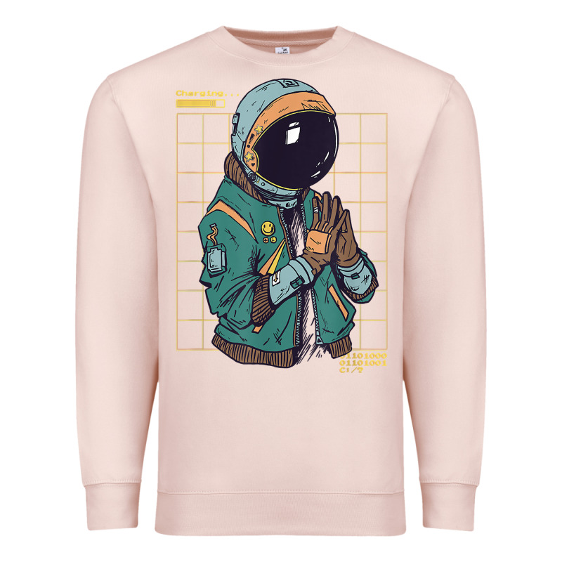 Astronaut Space Travel Retro Aesthetic Streetwear T Shirt Premium Sweatshirt by minhPixels | Teevron