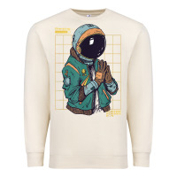 Sandshell astronaut space travel retro aesthetic streetwear t shirt Premium Sweatshirt - minhPixels