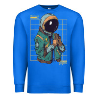 True Royal astronaut space travel retro aesthetic streetwear t shirt Premium Sweatshirt - minhPixels