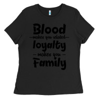 Black Blood Makes You Related Makes You Family Ladies Tee - Bettercallsaul