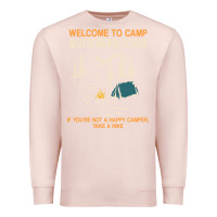 Pale Pink welcome to camp quitcherbitchin camping camp quitcherbitchin Premium Sweatshirt - minhPixels