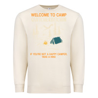 Sandshell welcome to camp quitcherbitchin camping camp quitcherbitchin Premium Sweatshirt - minhPixels