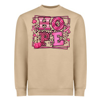 Mushroom Hope Breast Cancer Awareness Fall Heavyweight Sweatshirt - LillyAllenDesigns