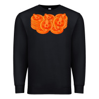 Black halloween pumpkin cookies t shirt Premium Sweatshirt - minhPixels