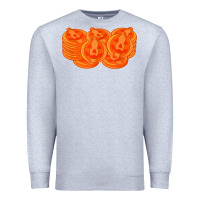 Heather Grey halloween pumpkin cookies t shirt Premium Sweatshirt - minhPixels