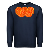 Navy halloween pumpkin cookies t shirt Premium Sweatshirt - minhPixels