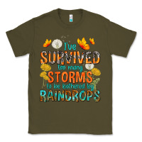 Army Green I've Survived Too Many Storms Classic Tee - texasbilliewilder