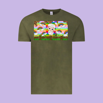 Cute Sheep Vintage Tee Designed By Tumblerdesignbyshophia