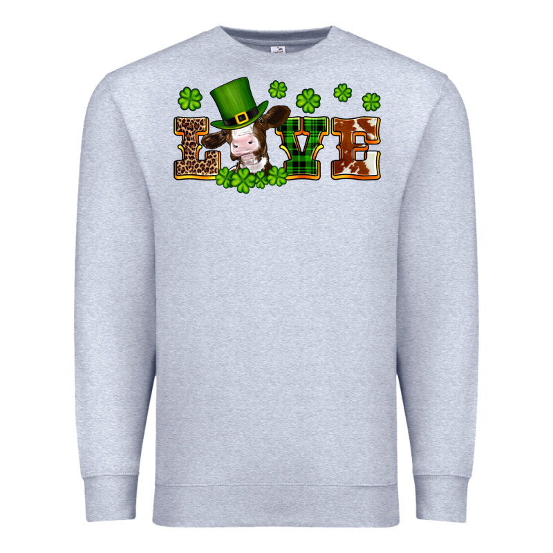St Patricks Love Heifer Premium Sweatshirt by Artiststas | Teevron