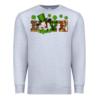 Heather Grey st patricks love heifer Premium Sweatshirt - Artiststas