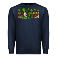 Navy st patricks love heifer Premium Sweatshirt - Artiststas