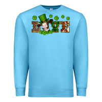 Ocean Blue st patricks love heifer Premium Sweatshirt - Artiststas