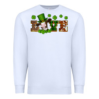 White st patricks love heifer Premium Sweatshirt - Artiststas