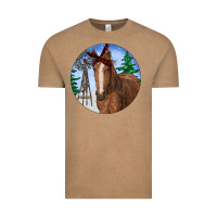 Vintage Coffee Horse Christmas Vintage Tee - RanaPortraitStore