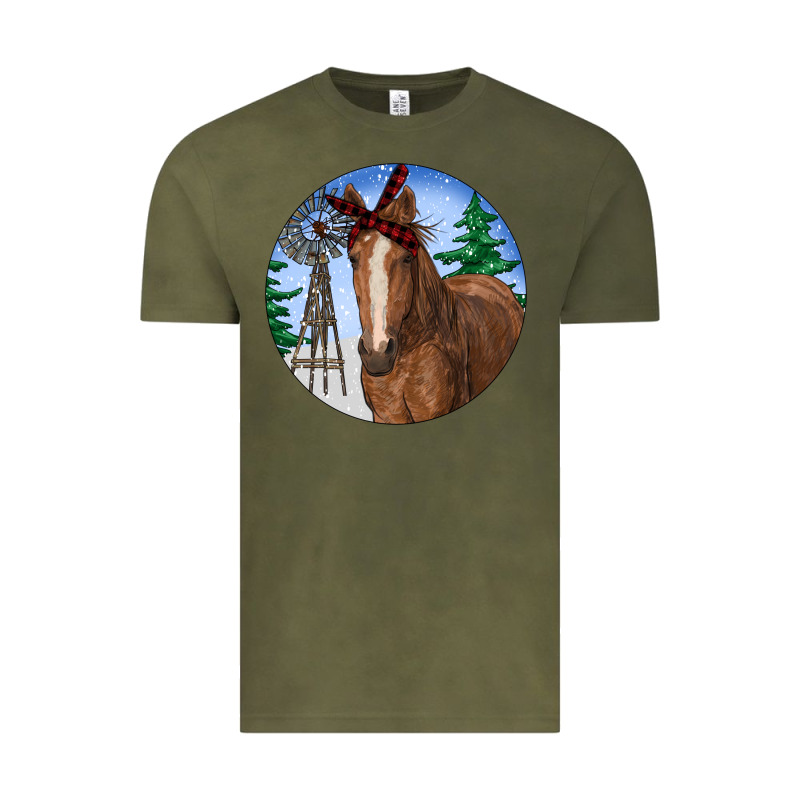Horse Christmas Vintage Tee by RanaPortraitStore | Teevron