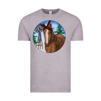 Vintage Zinc Horse Christmas Vintage Tee - RanaPortraitStore