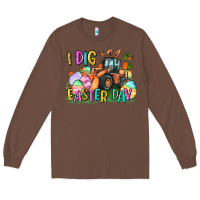 Chestnut I dig Easter Day Long Sleeve Tee - CowGirlArtShop