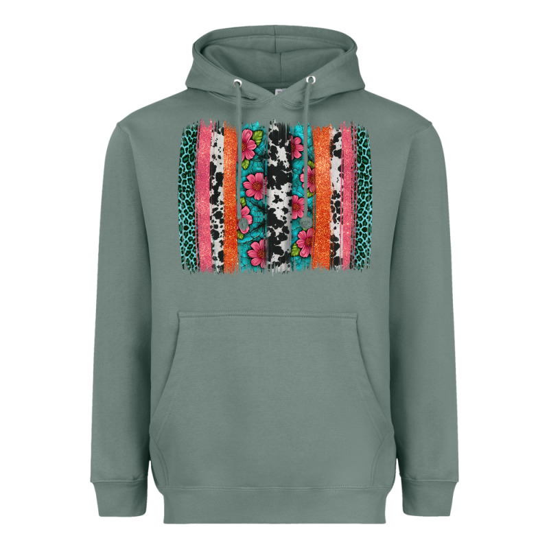 Easter Spring Floral Brushstroke Heavyweight Hoodie by Artiststas | Teevron