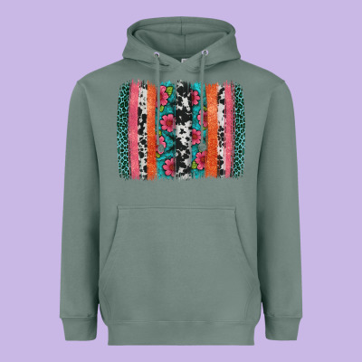 Easter Spring Floral Brushstroke Heavyweight Hoodie Designed By Artiststas