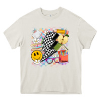 Cream retro teacher Heavy Core Tee - Artiststas