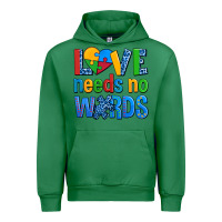 Emerald love needs no words autism Urban Hoodie - AdoDesignShop