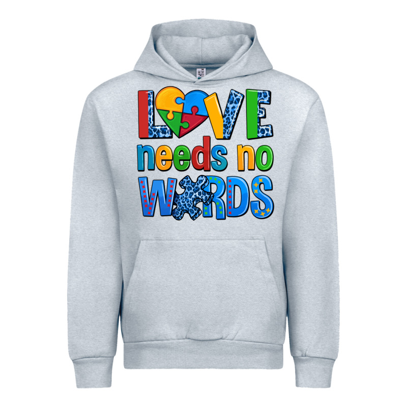 Love Needs No Words Autism Urban Hoodie by AdoDesignShop | Teevron
