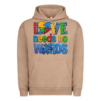 Pigment Burro love needs no words autism Urban Hoodie - AdoDesignShop