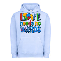 Pigment Grape Ice love needs no words autism Urban Hoodie - AdoDesignShop