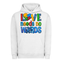 Pigment Lunar Rock love needs no words autism Urban Hoodie - AdoDesignShop