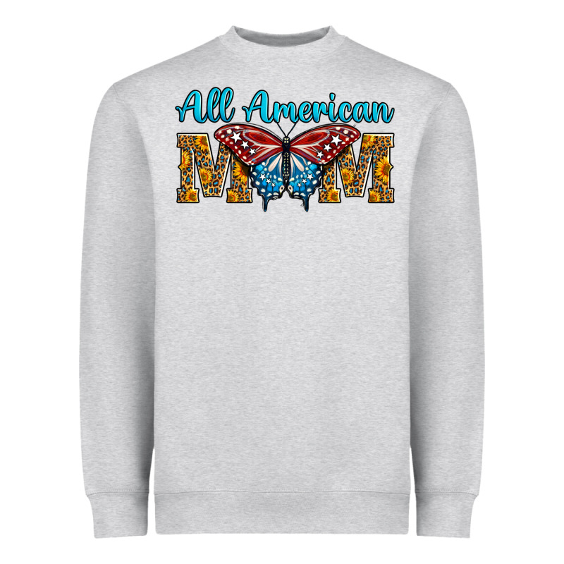 All American Mom Butterfly Heavyweight Sweatshirt by LillyAllenDesigns | Teevron