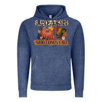 Vintage Denim just a girl who loves fall Vintage Hoodie - CowGirlArtShop