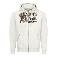 Oatmeal Heather daddy's girl Zipper Hoodie - SublimationCraftShop