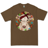 Cacao Christmas Charolais Calf Baby Cow Premium Tee - RanaPortraitStore